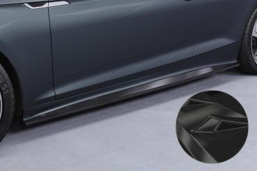 CSR Seitenschweller mit ABE für Audi A5 (F5) Coupe / Cabrio SS548-G Glossy schwarz Hochglanz (keine Lackierung erforderlich)