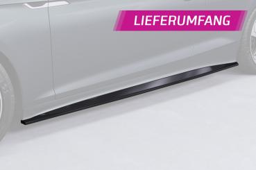 CSR Seitenschweller mit ABE für Audi A5 (F5) Coupe / Cabrio SS548-G Glossy schwarz Hochglanz (keine Lackierung erforderlich)