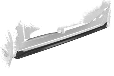 CSR Seitenschweller mit ABE für Opel Astra L Schrägheck SS549-G Glossy schwarz Hochglanz (keine Lackierung erforderlich)