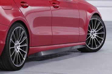 CSR Seitenschweller mit ABE für Mercedes Benz C-Klasse W206 / S206 SS552-G Glossy schwarz Hochglanz (keine Lackierung erforderlich)