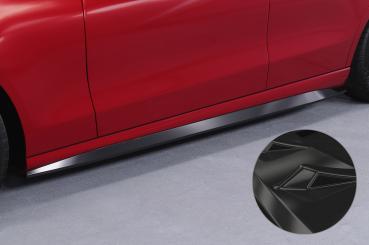 CSR Seitenschweller mit ABE für Mercedes Benz C-Klasse W206 / S206 SS552-G Glossy schwarz Hochglanz (keine Lackierung erforderlich)