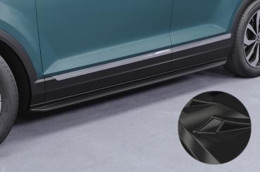 CSR Seitenschweller mit ABE für VW T-Roc (A1) SS556-G Glossy schwarz Hochglanz (keine Lackierung erforderlich)