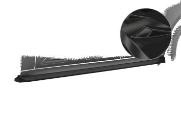 CSR Seitenschweller mit ABE für Porsche Macan (Typ 95B) (2.Facelift) SS558-G Glossy schwarz Hochglanz (keine Lackierung erforderlich)