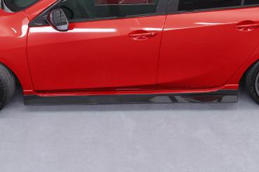CSR Seitenschweller mit ABE für Mazda 3 (Typ BL) MPS SS563-S strukturiert schwarz matt (keine Lackierung erforderlich)