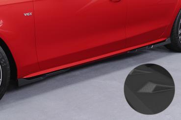 CSR Seitenschweller mit ABE für Audi A4 / S4 B8 (Typ 8K) SS571-S strukturiert schwarz matt (keine Lackierung erforderlich)