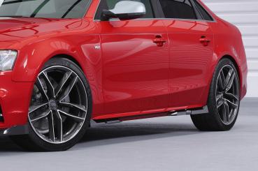 CSR Seitenschweller mit ABE für Audi A4 / S4 B8 (Typ 8K) SS571-S strukturiert schwarz matt (keine Lackierung erforderlich)