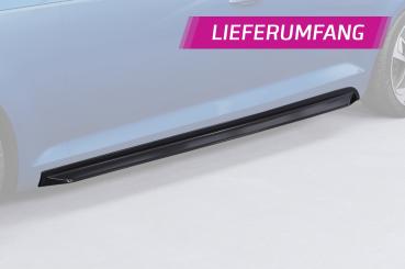 CSR Seitenschweller mit ABE für Audi A4 B9 (Typ 8W) SS572-C Carbon Look Hochglanz (keine Lackierung erforderlich)