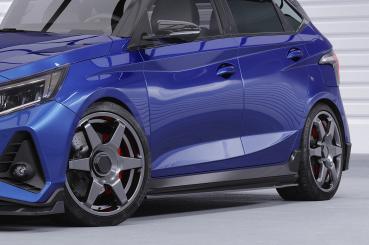 CSR Seitenschweller mit ABE für Hyundai I20 (BC3) N-Line SS574-C Carbon Look Hochglanz (keine Lackierung erforderlich)