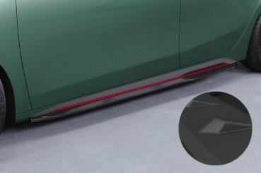 CSR Seitenschweller mit ABE für Kia Pro Ceed (CD) GT SS575-S strukturiert schwarz matt (keine Lackierung erforderlich)