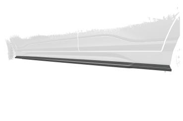 CSR Seitenschweller mit ABE für Hyundai Kona (1.Gen) N/N-Line SS577-S strukturiert schwarz matt (keine Lackierung erforderlich)