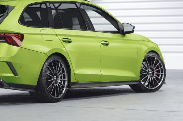 CSR Seitenschweller mit ABE für Skoda Octavia 4 SS587-G Glossy schwarz Hochglanz (keine Lackierung erforderlich)