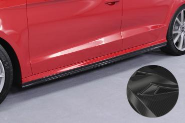 CSR Seitenschweller mit ABE für Audi A3 8V SS590-C Carbon Look Hochglanz (keine Lackierung erforderlich)