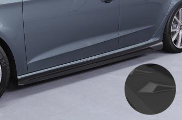 CSR Seitenschweller mit ABE für Audi A3 8V Sportback (kein S / S-Line) SS593-S strukturiert schwarz matt (keine Lackierung erforderlich)