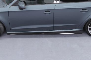 CSR Seitenschweller mit ABE für Audi A3 8V Sportback (kein S / S-Line) SS593-S strukturiert schwarz matt (keine Lackierung erforderlich)