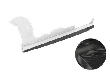 CSR Seitenschweller mit ABE für Audi A3 S-Line / S3 8V SS604-C Carbon Look Hochglanz (keine Lackierung erforderlich)