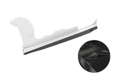 CSR Seitenschweller mit ABE für Audi A3 S-Line / S3 8V SS604-G Glossy schwarz Hochglanz (keine Lackierung erforderlich)