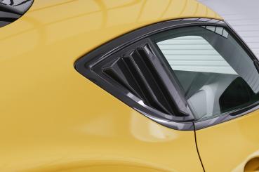 CSR Seitenscheibenblenden mit ABE für Toyota GR Supra (A90) SSB001-S strukturiert schwarz matt (keine Lackierung erforderlich)