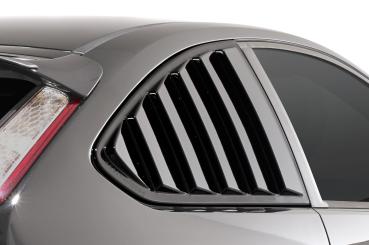 CSR Seitenscheibenblenden mit ABE für Ford Focus MK2 3-Türer SSB002-L Lackierung erforderlich (unlackiert roh)