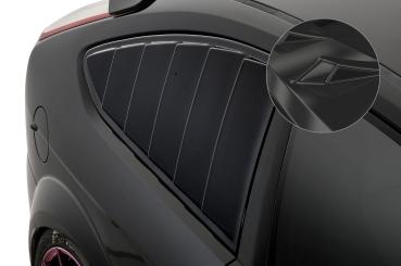 CSR Seitenscheibenblenden mit ABE für Ford Focus MK2 3-Türer SSB002-G Glossy schwarz Hochglanz (keine Lackierung erforderlich)