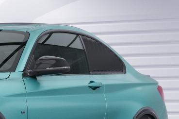 CSR Seitenscheibenblenden mit ABE für BMW 2er F22/F87 Coupe SSB003-C Carbon Look Hochglanz (keine Lackierung erforderlich)