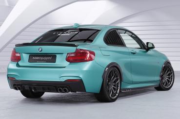 CSR Seitenscheibenblenden mit ABE für BMW 2er F22/F87 Coupe SSB003-C Carbon Look Hochglanz (keine Lackierung erforderlich)