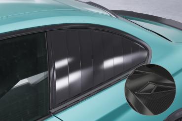 CSR Seitenscheibenblenden mit ABE für BMW 2er F22/F87 Coupe SSB003-C Carbon Look Hochglanz (keine Lackierung erforderlich)