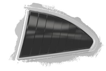 CSR Seitenscheibenblenden mit ABE für BMW 2er F22/F87 Coupe SSB003-C Carbon Look Hochglanz (keine Lackierung erforderlich)