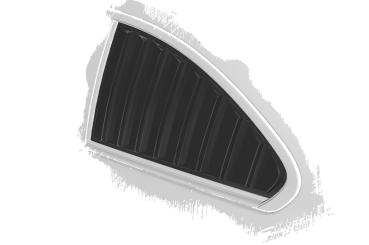 CSR Seitenscheibenblenden mit ABE für BMW 2er F22/F87 Coupe SSB003-C Carbon Look Hochglanz (keine Lackierung erforderlich)