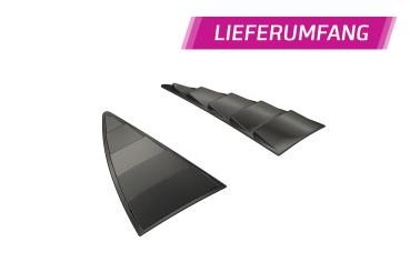 CSR Seitenscheibenblenden mit ABE für Opel Corsa E 3-Türer SSB007-C Carbon Look Hochglanz (keine Lackierung erforderlich)