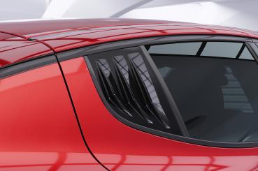 CSR Seitenscheibenblenden mit ABE für Kia Stinger GT SSB008-G Glossy schwarz Hochglanz (keine Lackierung erforderlich)