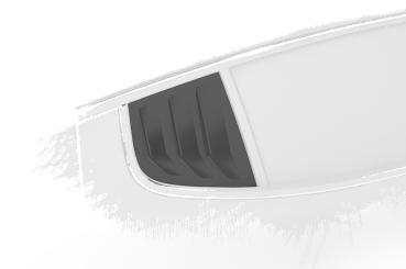 CSR Seitenscheibenblenden mit ABE für Kia Stinger GT SSB008-G Glossy schwarz Hochglanz (keine Lackierung erforderlich)