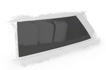 CSR Seitenscheibenblenden mit ABE für Mini F56 SSB009-S strukturiert schwarz matt (keine Lackierung erforderlich)