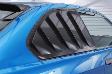 CSR Seitenscheibenblenden mit ABE für BMW 3er E36 Coupe SSB010-G Glossy schwarz Hochglanz (keine Lackierung erforderlich)