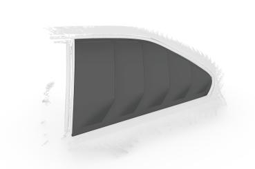 CSR Seitenscheibenblenden mit ABE für BMW 3er E36 Coupe SSB010-L Lackierung erforderlich (unlackiert roh)