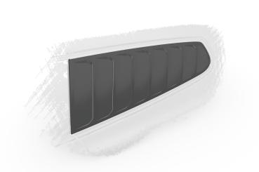 CSR Seitenscheibenblenden mit ABE für VW Scirocco 3 (Typ 13) SSB011-C Carbon Look Hochglanz (keine Lackierung erforderlich)