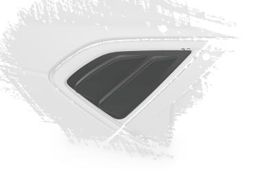 CSR Seitenscheibenblenden mit ABE für Kia Ceed (JD) SSB012-G Glossy schwarz Hochglanz (keine Lackierung erforderlich)