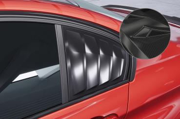 CSR Seitenscheibenblenden mit ABE für BMW 3er F30 Limousine SSB013-C Carbon Look Hochglanz (keine Lackierung erforderlich)