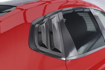 CSR Seitenscheibenblenden mit ABE für Hyundai I30 (PD) Fastback SSB014-S strukturiert schwarz matt (keine Lackierung erforderlich)