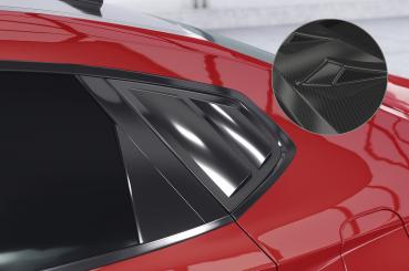 CSR Seitenscheibenblenden mit ABE für Hyundai I30 (PD) Fastback SSB014-C Carbon Look Hochglanz (keine Lackierung erforderlich)