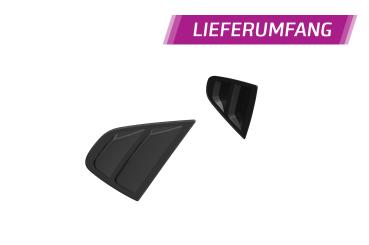 CSR Seitenscheibenblenden mit ABE für Hyundai I30 (PD) Fastback SSB014-S strukturiert schwarz matt (keine Lackierung erforderlich)