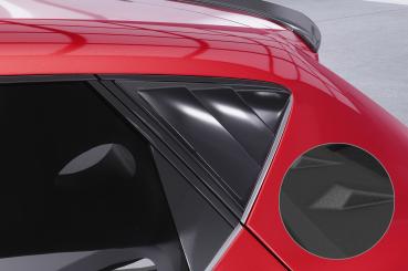 CSR Seitenscheibenblenden mit ABE für Seat Leon 3 (Typ 5F) 5-Türer SSB015-S strukturiert schwarz matt (keine Lackierung erforderlich)