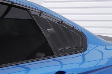 CSR Seitenscheibenblenden mit ABE für BMW 4er F36 Gran Coupe SSB017-C Carbon Look Hochglanz (keine Lackierung erforderlich)