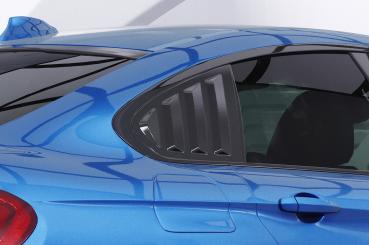 CSR Seitenscheibenblenden mit ABE für BMW 4er F36 Gran Coupe SSB017-C Carbon Look Hochglanz (keine Lackierung erforderlich)