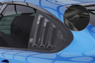 CSR Seitenscheibenblenden mit ABE für BMW 4er F36 Gran Coupe SSB017-G Glossy schwarz Hochglanz (keine Lackierung erforderlich)