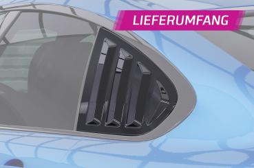CSR Seitenscheibenblenden mit ABE für BMW 4er F36 Gran Coupe SSB017-C Carbon Look Hochglanz (keine Lackierung erforderlich)
