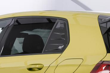 CSR Seitenscheibenblenden mit ABE für VW Golf 8 Schrägheck SSB018-C Carbon Look Hochglanz (keine Lackierung erforderlich)
