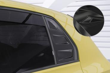 CSR Seitenscheibenblenden mit ABE für VW Golf 8 Schrägheck SSB018-G Glossy schwarz Hochglanz (keine Lackierung erforderlich)