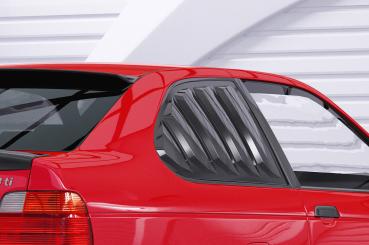 CSR Seitenscheibenblenden mit ABE für BMW 3er E36 Compact SSB020-G Glossy schwarz Hochglanz (keine Lackierung erforderlich)