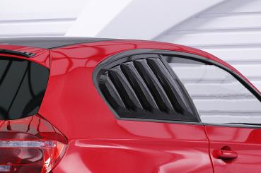 CSR Seitenscheibenblenden mit ABE für BMW 1er E81 SSB022-G Glossy schwarz Hochglanz (keine Lackierung erforderlich)