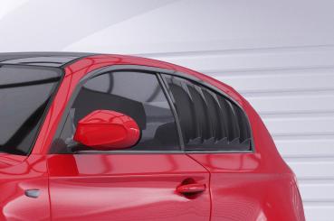 CSR Seitenscheibenblenden mit ABE für BMW 1er E81 SSB022-G Glossy schwarz Hochglanz (keine Lackierung erforderlich)
